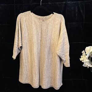 Chicos 3/4 batwing Sleeve boat Neck Sweater